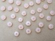 画像3: アンティーク ガラス製 ビーズ 花型 ピンクオパール色 6mm 約50ピースのセット (3)