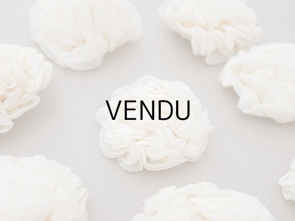 画像4: ＊蚤の市セット＊ アンティーク シルクシフォン 薔薇の布花 8点セット (4)