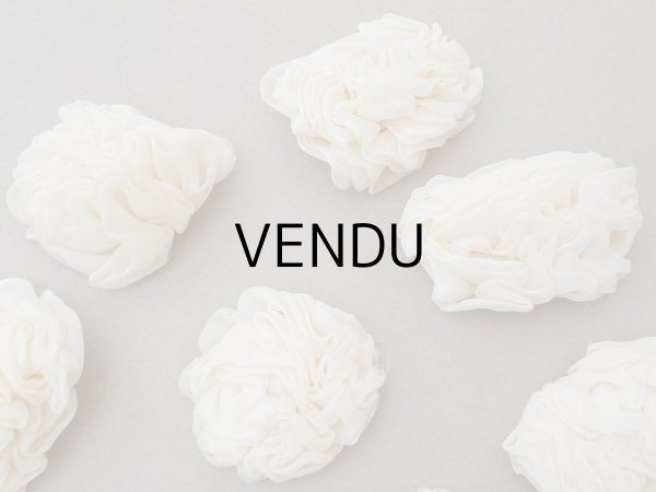 画像3: ＊蚤の市セット＊ アンティーク シルクシフォン 薔薇の布花 8点セット (3)