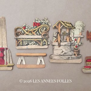 画像: ＊蚤の市＊19世紀末 アンティーク 劇場の装飾セット 1