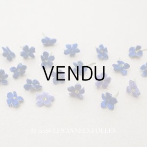 画像: ＊蚤の市セット＊ アンティーク 勿忘草の布花のセット