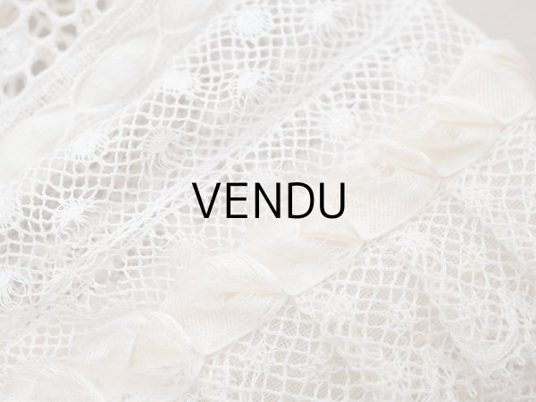 画像6: ＊蚤の市＊アンティーク ベビーボネ レース＆シルクリボン (6)