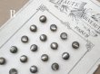 画像7: アンティーク マザーオブパール製 極小 ボタン 5mm 24ピース シェルボタン グレー (7)