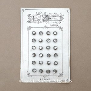 画像: アンティーク マザーオブパール製 極小 ボタン 5mm 24ピース シェルボタン グレー