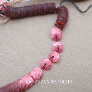 画像: アンティーク ゼラチン製 スパンコール ピンク 5mm