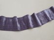 画像7: 19世紀末 アンティーク シルク製 幅広 ベルベットリボン グレイッシュパープル 1.74m 幅10.8cm (7)