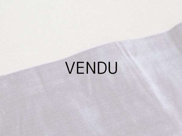 画像5: 19世紀末 アンティーク シルク製 幅広 ベルベットリボン グレイッシュパープル 1.74m 幅10.8cm (5)