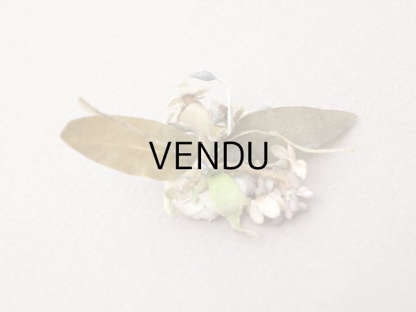 画像4: アンティーク 小さな布花 薔薇＆勿忘草 ドール用 (4)