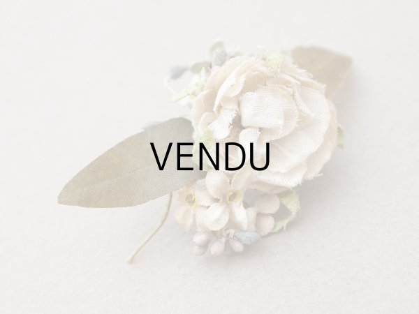 画像3: アンティーク 小さな布花 薔薇＆勿忘草 ドール用 (3)