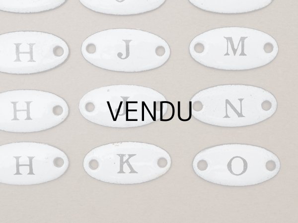 画像5: ＊蚤の市セット＊アンティーク イニシャルプレート 19ピースのセット (5)