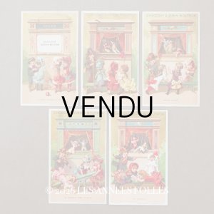 画像: *蚤の市セット*アンティーク クロモ 5点セット