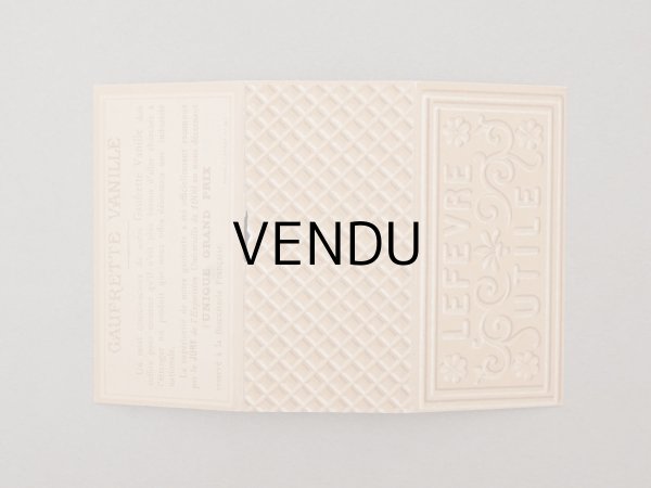 画像3: ＊蚤の市＊1901年 アンティーク『LU』カレンダー ウエハース型 GAUFRETTE VANILLE - LEFEVRE-UTILE - (3)