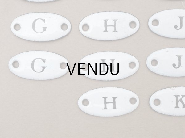 画像3: ＊蚤の市セット＊アンティーク イニシャルプレート 19ピースのセット (3)