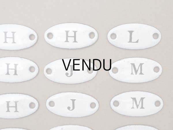 画像4: ＊蚤の市セット＊アンティーク イニシャルプレート 19ピースのセット (4)