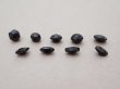画像4: アンティーク フレンチジェットのボタン 8.5〜11mm 9ピースのセット黒 ガラスボタン (4)