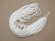 画像5: アンティーク ガラス製 サティネビーズ オフホワイト 57g 1cm=5.5粒  (5)