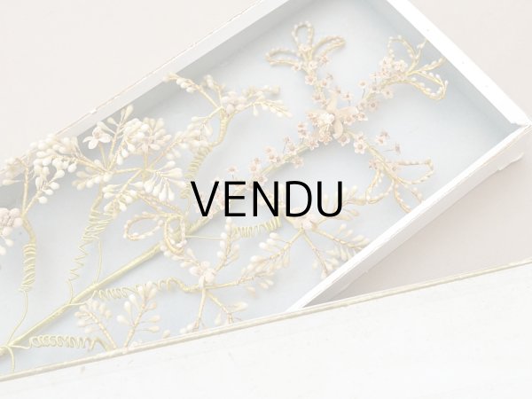 画像10: ＊蚤の市＊19世紀末 アンティーク クロス型 ワックスフラワーのブーケ 結婚式 ウェディング (10)