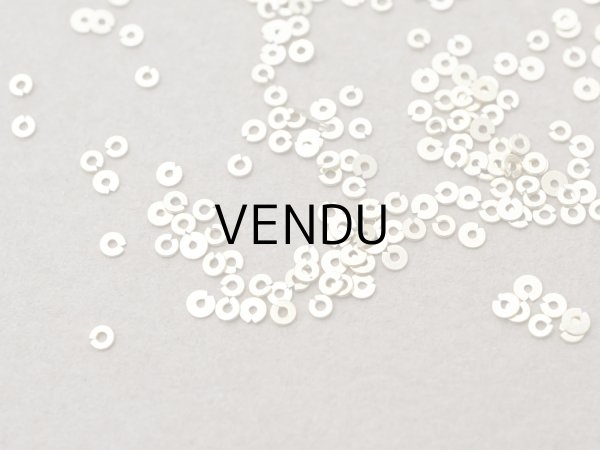 画像3: 19世紀 アンティーク シルバー製 ゴールドコーティング 極小 1mm スパンコール 200ピースのセット (3)
