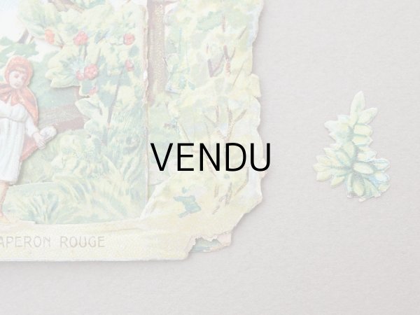 画像12: アンティーク 希少 ボンマルシェ 立体 クロモ 赤ずきんちゃん - AU BON MARCHE PARIS - (12)