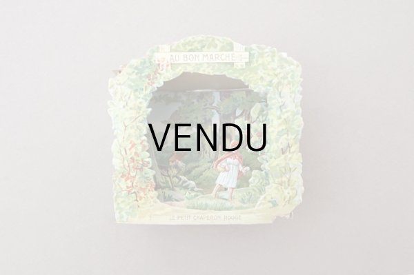 画像3: アンティーク 希少 ボンマルシェ 立体 クロモ 赤ずきんちゃん - AU BON MARCHE PARIS - (3)