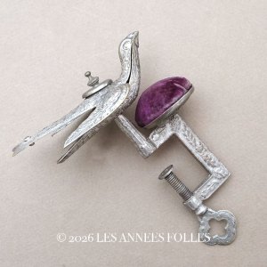 画像: 19世紀 アンティーク 燕のピンクッション クリップ付 ヴィクトリアン