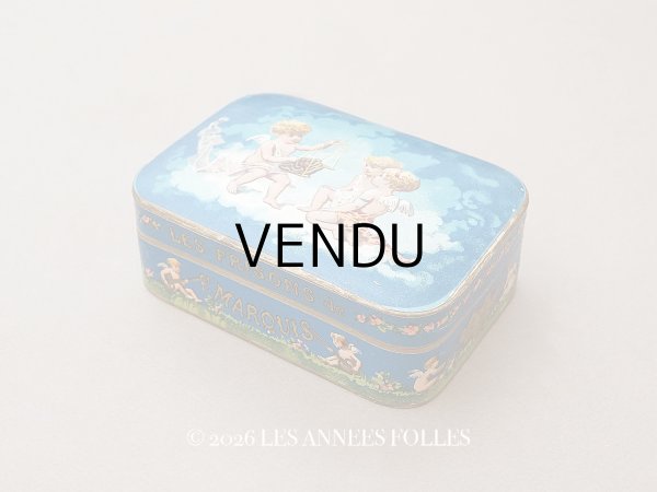画像1: アンティーク 『ショコラ・フランソワ・ マルキ』のお菓子箱  LES FRISONS DE F.MARQUIS - CHOCOLAT FRANCOIS MARQUIS PARIS - (1)