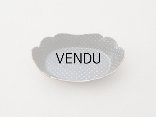 画像2: 19世紀 アンティーク ナポレオン3世時代 パピエマシェ 小さなトレイ 星柄 (2)