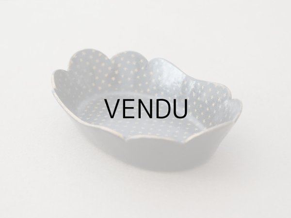 画像5: 19世紀 アンティーク ナポレオン3世時代 パピエマシェ 小さなトレイ 星柄 (5)