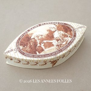 画像: アンティーク パウダーボックス POUDRE SPECIALE POUR BLANCHIR ET ADOUCIR LES MAINS - DORIN PARIS -