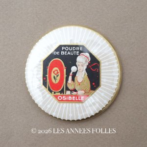 画像: ＊蚤の市＊アンティーク ハンドミラー 手鏡 POUDRE DE BEAUTE OSIBELLE - HARMELLE-SALARNIER PARIS -