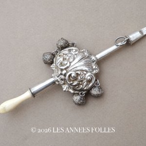 画像: ＊蚤の市＊19世紀 ナポレオン3世時代 アンティーク ラトル シルバー製