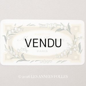 画像: 1910年 アンティーク 鈴蘭のパフュームカード MUGUET TRIANON - GELLE FRERES PARIS -