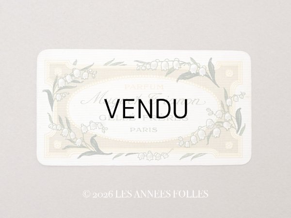 画像1: 1910年 アンティーク 鈴蘭のパフュームカード MUGUET TRIANON - GELLE FRERES PARIS - (1)