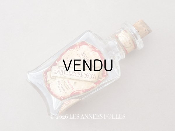 画像1: ＊蚤の市＊アンティーク パフュームボトル BRILLANTE POUR LES CHEVEUX ET LA BARBE MULTIFLORIS E - PARFUMERIE F.MILLOT PARIS -  (1)