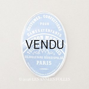 画像: アンティーク 洋装店の手鏡 ハンドミラー MAISON MODELE PARIS