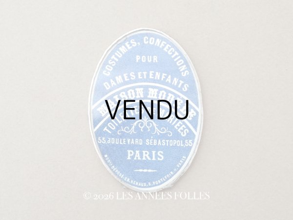 画像1: アンティーク 洋装店の手鏡 ハンドミラー MAISON MODELE PARIS (1)