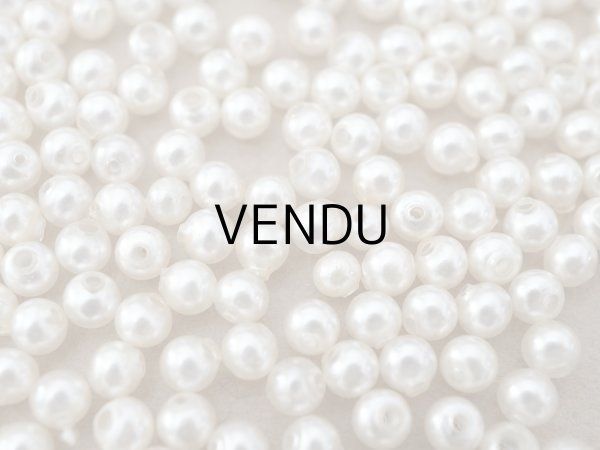 画像3: 1920年頃 アンティーク スフレビーズ フェイクパール 4.5mm 約230ピース 吹きガラス製 ビーズ (3)
