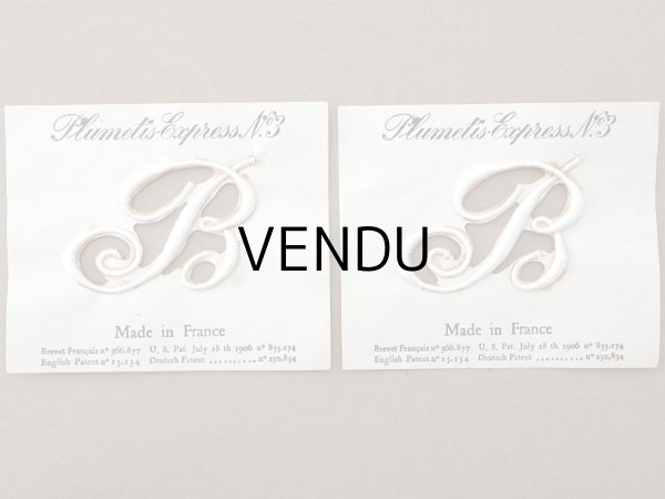 画像2: ＊蚤の市セット＊アンティーク イニシャルシート＆イニシャルテープのセット (2)