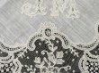 画像6: アンティーク ポワンドガーズ  結婚式のハンカチ 【JM】イニシャル刺繍入り【ポワン・ド・ガーズ】  (6)