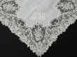 画像2: アンティーク ポワンドガーズ  結婚式のハンカチ 【JM】イニシャル刺繍入り【ポワン・ド・ガーズ】  (2)