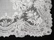 画像14: アンティーク ポワンドガーズ  結婚式のハンカチ 【RM】イニシャル刺繍入り【ポワン・ド・ガーズ】  (14)