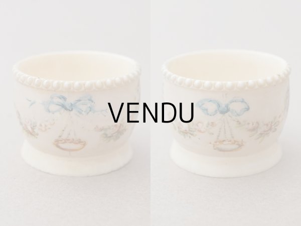 画像4: ＊蚤の市＊アンティーク キャビア用 小さなポット＆スプーンのセット (4)