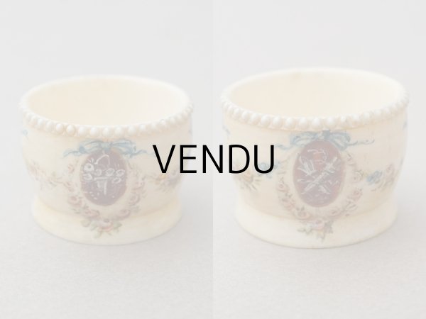 画像5: ＊蚤の市＊アンティーク キャビア用 小さなポット＆スプーンのセット (5)