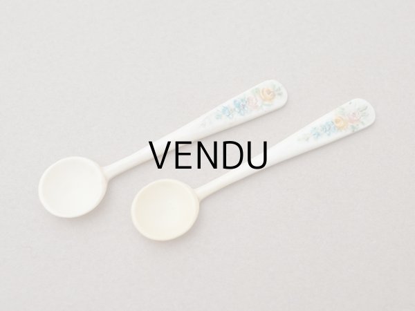 画像9: ＊蚤の市＊アンティーク キャビア用 小さなポット＆スプーンのセット (9)