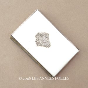 画像: 19世紀 舞踏会の手帳 ペンシル付 モノグラム入りメダイヨン  カルネ・ド・バル 