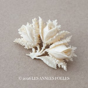 画像: ＊蚤の市＊アンティーク 薔薇のブローチ