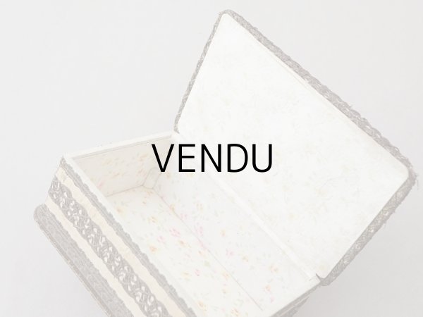 画像4: ＊蚤の市＊アンティーク 花模様のボックス (4)