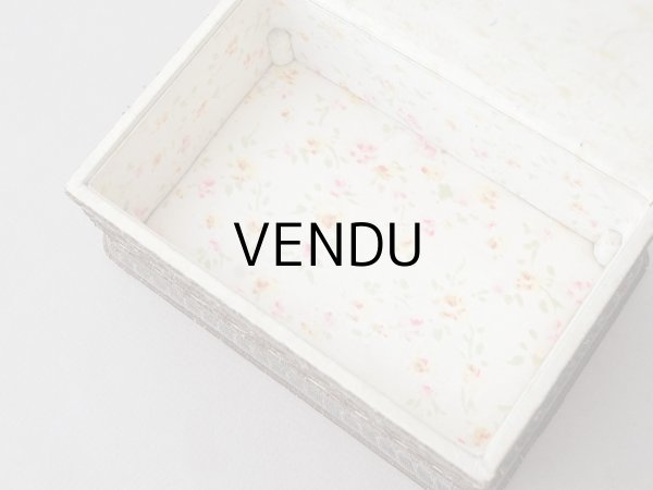 画像6: ＊蚤の市＊アンティーク 花模様のボックス (6)