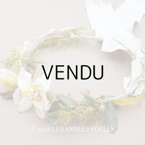 画像: ＊蚤の市＊19世紀 アンティーク ナポレオン3世時代 布花のヘッドリース