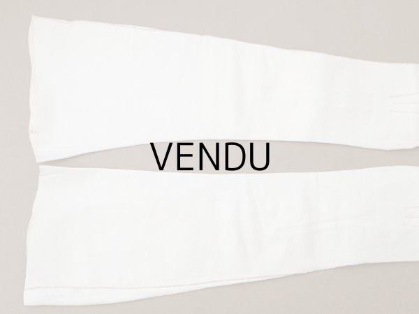 画像5: ＊蚤の市＊アンティーク ウェディング用グローブ 本革製 ギャラリーラファイエット百貨店 (5)